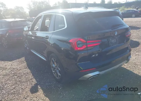 2022 BMW X3 xDrive30I из США, поврежденный, VIN 5UX53DP05N9N22375